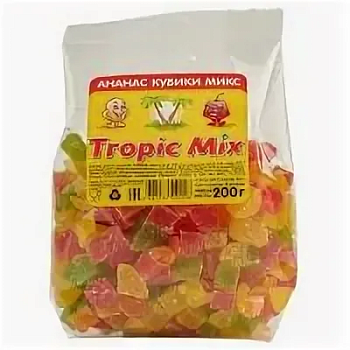43162 Цукаты TROPIC MIX ананас 200 г