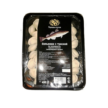 22587 Пельмени ХОРОШАЯ КУХНЯ с треской, 450 г