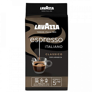 Кофе молотый LAVAZZA Espresso Italiano Classico натуральный, 250 г