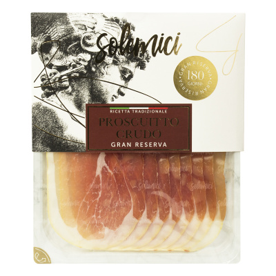 33718 Салемичи  Деликатес с.в. «Prosciutto Crudo» («Прошутто Крудо»)  МГ нарез 100г