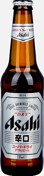 20640 Пиво светлое ASAHI Super dry фильтрованное пастеризованное, 5-5,2%, 0.33 л