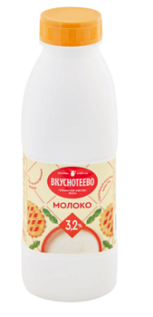 11076 Молоко ультрапастеризованное ВКУСНОТЕЕВО 3,2%, без змж, 900 г