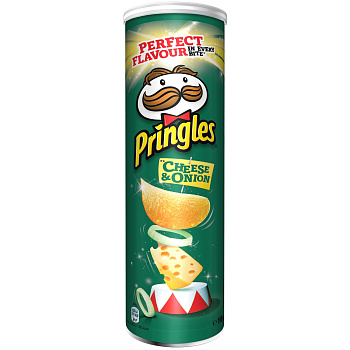 5962 Чипсы картофельные PRINGLES  сыр и лук, 165 г
