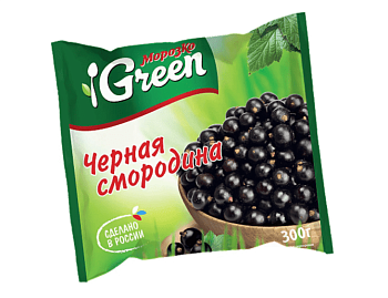 Смородина черная МОРОЗКО GREEN  замороженная, 300 г