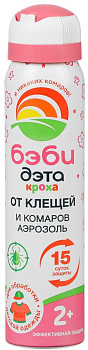 27524 Аэрозоль от клещей и комаров Бэби Дэта, детский, 100 мл 3602430