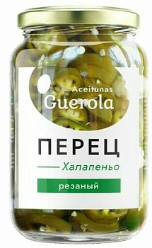 Перец ACEITUNAS GUEROLA Халапеньо резаный зеленый 350 г