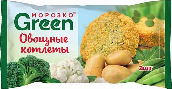 Котлеты МОРОЗКО GREEN овощные, 150 г