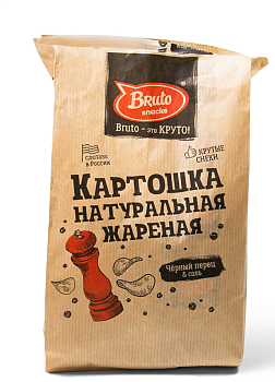 41687 Картошка натур. жареная с перцем и солью120г Bruto