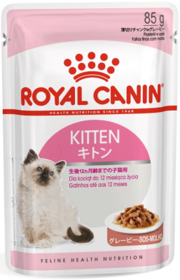 41730 Влажный корм для кошек ROYAL CANIN кусочки в соусе для котят в период второй фазы роста в возрасте до 12 мес., 85 г
