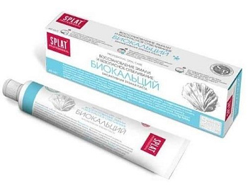 Зубная паста SPLAT 100мл Биокальций для восстановления и безопасного отбеливания эмали