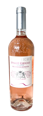 43880 Вино MANIERI Pinot Grigio Rosato IGT ординарное розовое сухое 12%, 0,75 л