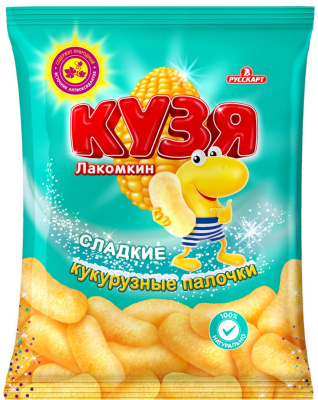 37158 Кукурузные палочки Кузя Лакомкин 100г