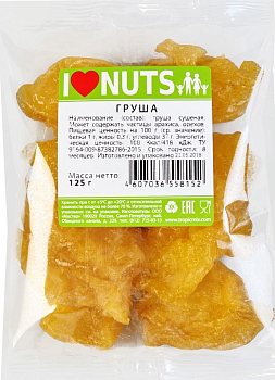 10459 Груша сушеная INUTS 125 г