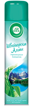20882 Освежитель воздуха Air Wick Швейцарские Альпы, Утренняя роса и зеленый лес, 290 мл