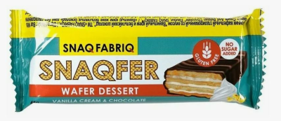 44108 Батончик вафельный SNAQ FABRIQ со вкусом ванильного крема и бельгийского шоколада, 45 г