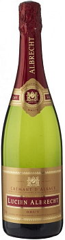 18557 Вино игристое LUCIEN ALBRECH Cremant d'Alsace ЗНМП брют белое 0,75 л