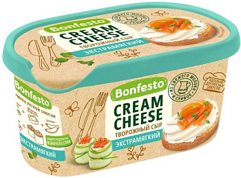 Сыр творожный BONFESTO Кремчиз 70%, без змж, 400 г
