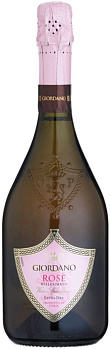 43333 Вино игристое GIORDANO Rose Millesimato Vino Spumante Extra Dry розовое сухое 12%, 0.75 л