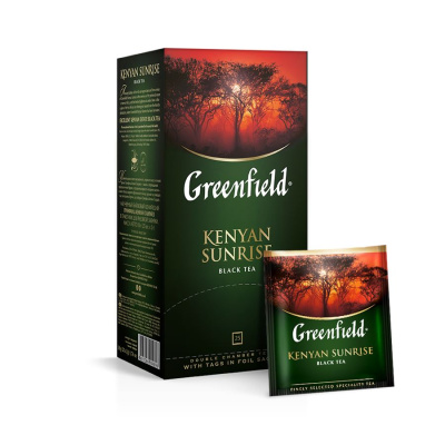 4563 Чай черный GREENFIELD Kenyan Sunrise, 25 пак