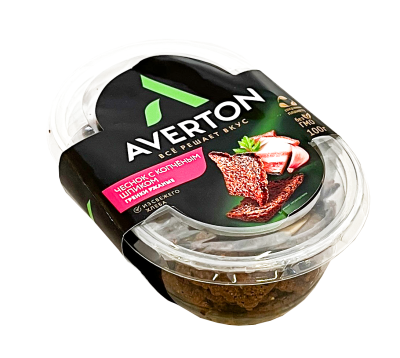 40015 Гренки AVERTON ржаные Чеснок с копчёным шпиком, 100 г