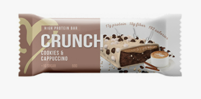 32042 Батончик протеиновый BOOTYBAR Crunch Печенье с капучино, 60 г