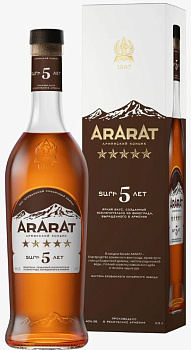 27857 Коньяк АРАРАТ Армянский ординарный 5 лет, 40%, п у, 0.5 л