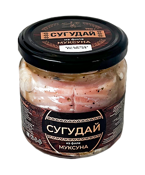 43979 Сугудай муксун ДЕЛИКАТЕСЫ СЕВЕРА ломтики слабой соли в масле, 190 г