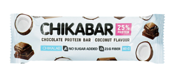 28355 Батончик протеиновый CHIKALAB с кокосовой начинкой, 60 г