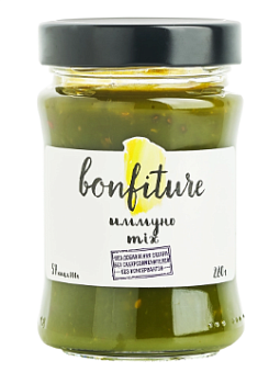1628 Десерт фруктовый BONFITURE Иммуно mix, без сахара, 280 г