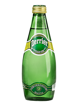 32626 Вода минеральная PERRIER природная столовая пресная газированная, 0.33 л