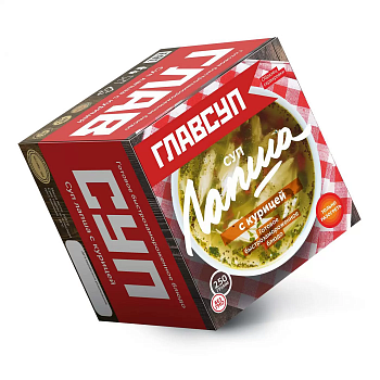 38710 Суп ГЛАВСУП Лапша с курицей 250 г