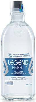 Вода минеральная Легенда Байкала 0,33л негаз ст/б