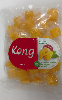 1357 Манго кубик KONG жевательные конфеты 500 г