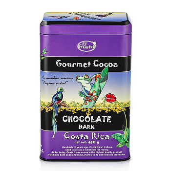 Какао-порошок EL GUSTO gourmet сосоа chocolate dark  50% с тростниковым сахаром, 450 г