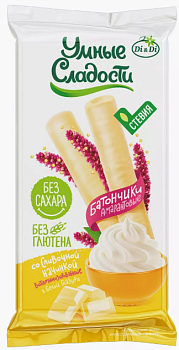 2851 Батончики амарантовые УМНЫЕ СЛАДОСТИ со сливочной начинкой, глазированные 20 г