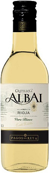 Вино Кастильо де Альбаи Риоха ЗНМП сухое белое 0,187л 12,5% 