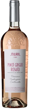 44972 Вино MILANI Пино Гриджио Розе розовое псух 0,75 л