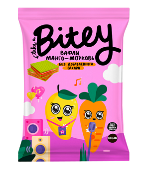33015 Вафли TAKE A BITEY Манго, морковь, с 3 лет, 35 г