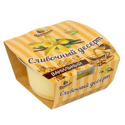 Десерт сливочный ЛЮБОНИ Ванильный 13,9%, без змж, 125г