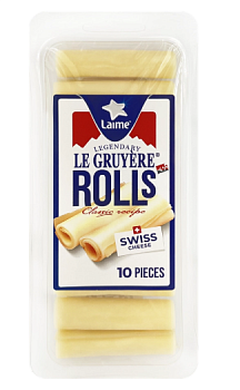 2221 Сыр твердый LAIME Грюйер 49%, роллы, без змж, 100 г