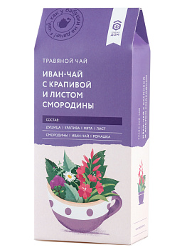 23340 Иван-чай с крапивой и листом смородины 35г Медовый дом