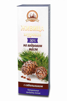 38056 Живица кедровая АЛТАЙБИОПРОЕКТ на кедровом масле с сабельником 100мл Алтай