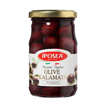 Оливки с косточкой IPOSEA KALAMATA ст/б, 280 г