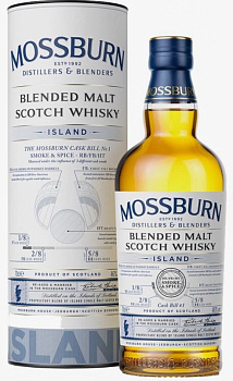 39587 Виски MOSSBURN Speyside шотландский купажированный 46% 0.7 л п у