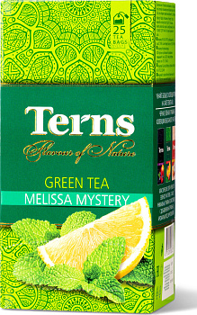 16192 Чай зеленый с мелиссой Melissa Misteri 25 1,5г TERNS