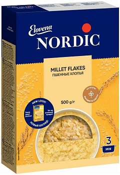 2420 Хлопья пшенные NORDIC, 500 г
