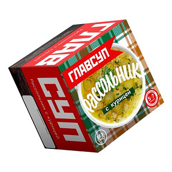 39148 Суп ГЛАВСУП рассольник с курицей 250г
