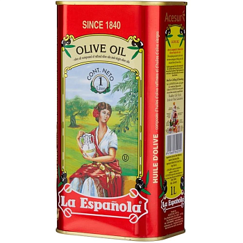 38087 Масло оливковое нераф Olive Oil Classic La Espanola жб 1л