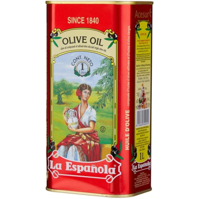 38087 Масло оливковое нераф Olive Oil Classic La Espanola жб 1л