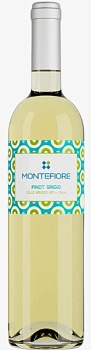 43632 Вино MONTEFIORE Пино Гриджио IGT белое полусухое, 0.75 л